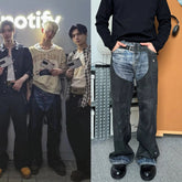 Ni-Ki Black Blue Hybrid Denim Jeans