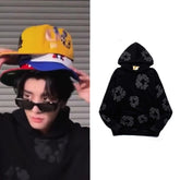 Jake Noir Cotton Wreath Hoodie