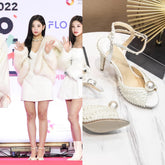 Lia White Pearl Embezzled Princess Heels