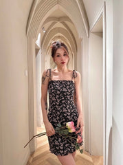 Ahyeon Tie Strap Floral Dress