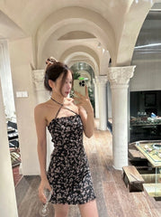 Ahyeon Tie Strap Floral Dress