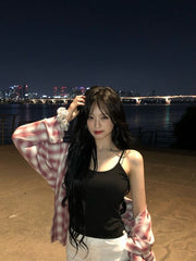 Ahyeon Black Vest Top