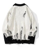 Bangchan Distressed V-Neck Sweater