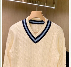 Rora Cable Knit Pattern Sweater