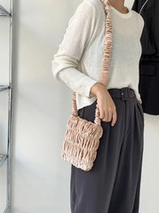 Moka Ruched Crossbody Bag