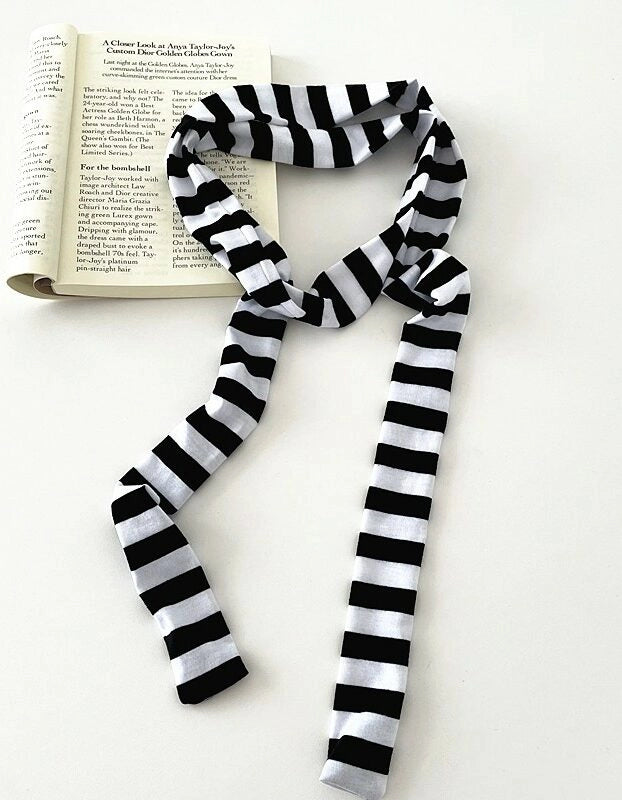 Black And White Stripes Scarf | Asa – BabyMonster