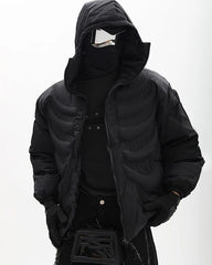 Black Bone Quilted Winter Jacket | Heeseung – Enhypen