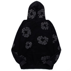 Jake Noir Cotton Wreath Hoodie