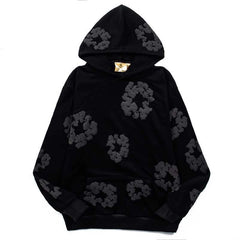 Jake Noir Cotton Wreath Hoodie
