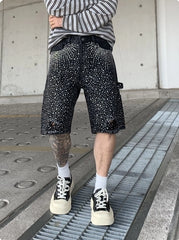 Belle Diamond Denim Shorts