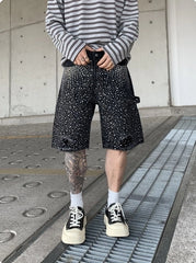 Belle Diamond Denim Shorts