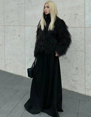 Jin Black Faux Fur Jacket