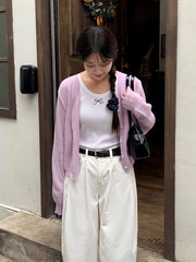 Minji Noir Faux Leather Shoulder Bag