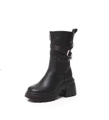 Ryujin Faux Leather Wrap Boots