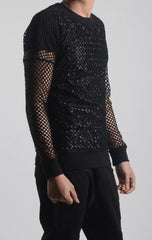 J-Hope Noir Fishnet Top