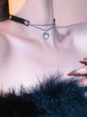 Ryujin Black Heart Chain Choker