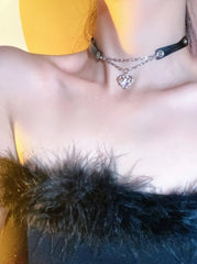 Ryujin Black Heart Chain Choker