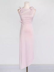 Rei Pink Floral Cut-Out Dress