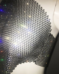 Chiquita Rhinestones Halter Crop Top