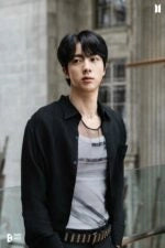 Black Textured Long Sleeves Shirt | Jin – BTS