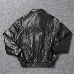 Taehyung Vintage Leather Jacket