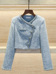 Sullyoon Tweed Crop Jacket