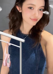 Blue Denim Double Pocket Dress | Danielle – NewJeans