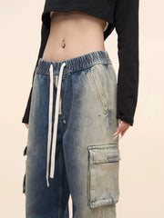 Suga Gradient Washed Cargo Jeans