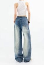 Chiquita Blue Drawstring Distressed Jeans