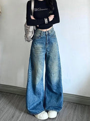 Chiquita Stripe-Washed Wide Leg Jeans