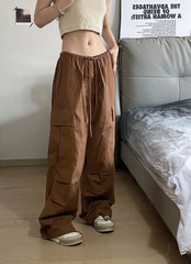 Ryujin Mocha Utility Drawstring Pants