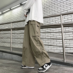 Jungwon Mocha Ruched Cargo Pants