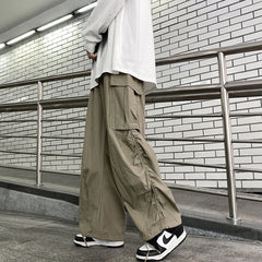 Jungwon Mocha Ruched Cargo Pants