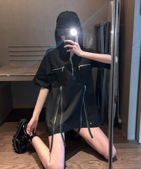 Changbin Zipper Polo Shirt