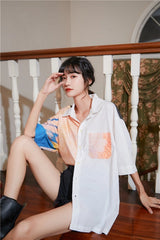 Hyunjin Oil Print Shirt