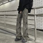 Jake Ash Pleated Side Jeans