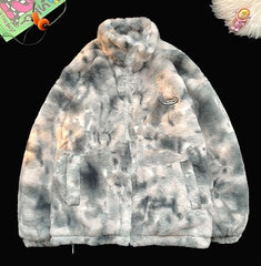 Jake Ash Tie-Dye Plush Jacket