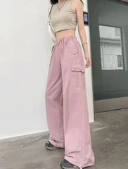 Hanni Blush Cargo Drawstring Pants