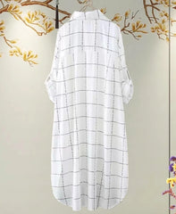 Hyunjin Letter Print Long Shirt