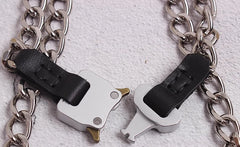 Jake Silver Chain Buckle Necklace