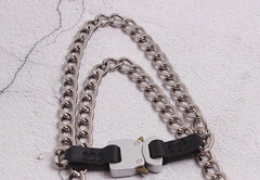 Jake Silver Chain Buckle Necklace
