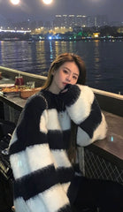 Jimin Striped Mohair Sweater