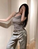 Jisung Asymmetrical Ruched Top