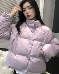 Wonyoung Lilac Puffer Jacket