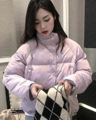 Wonyoung Lilac Puffer Jacket