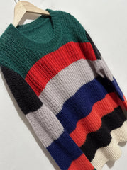 RM Multicolor Stripe Knit Sweater