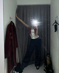 Yuna Navy Striped Pants