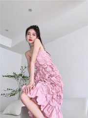 Asa Crumpled Puffy Dress