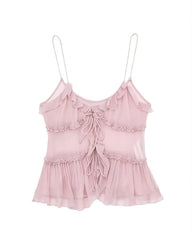 Lily Ruffled Sling Top