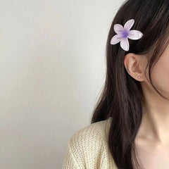 Minji Lilac Floral Hair Clip